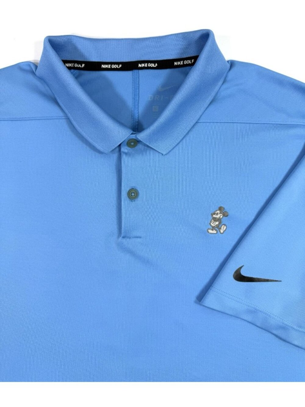 Nike Disney Mickey Mouse Mens Golf Polo Dri-Fit Victory Performance Shirt Sz XL